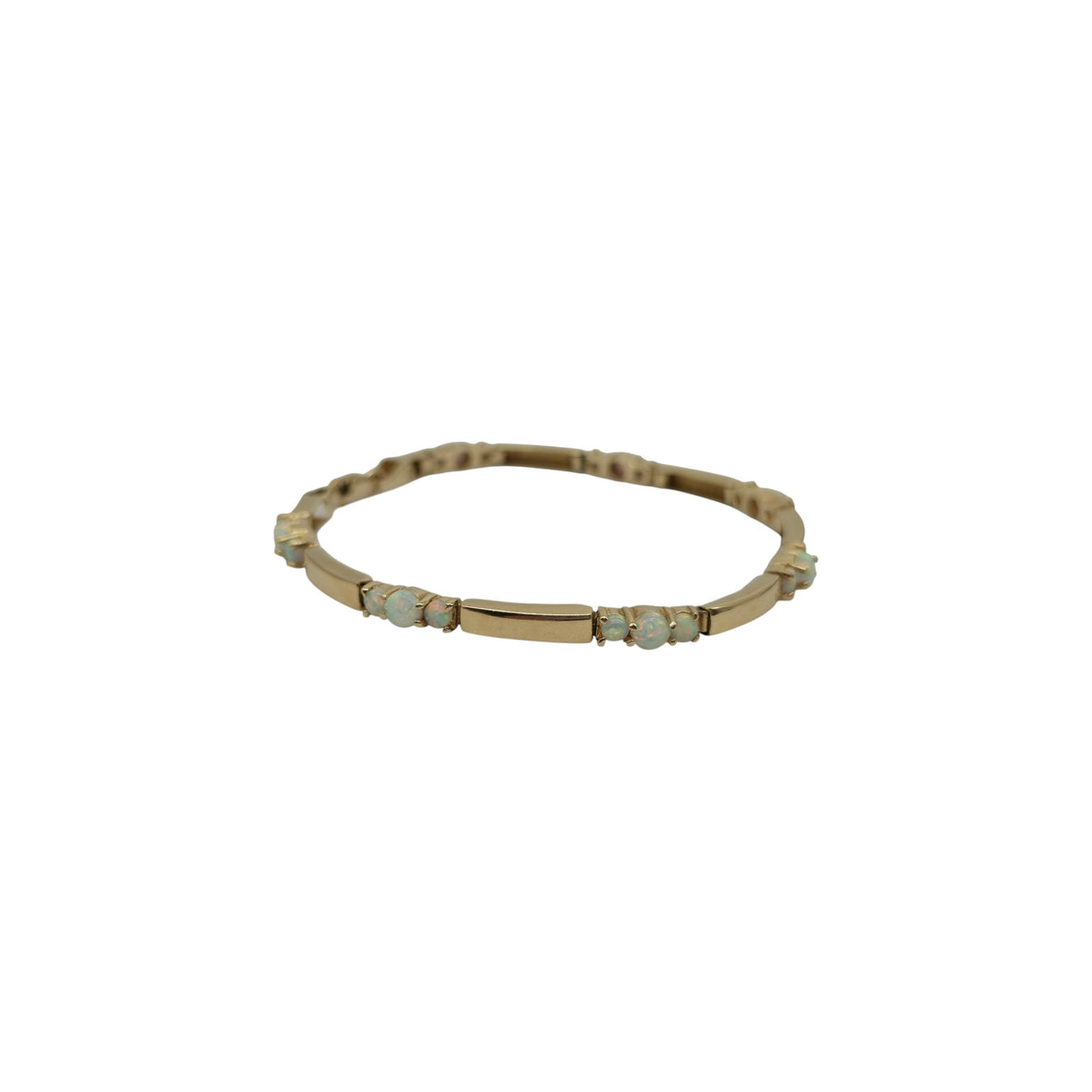 14ct 585 Yellow Gold Opals Bracelet L 19.6 cm 11.6 g.