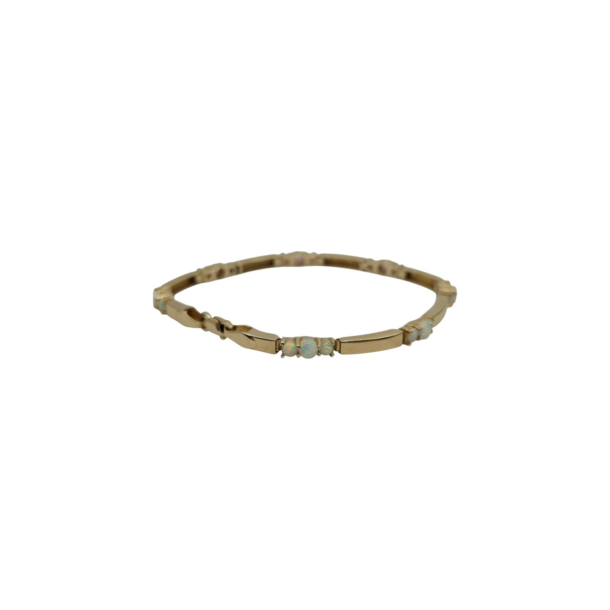 14ct 585 Yellow Gold Opals Bracelet L 19.6 cm 11.6 g.