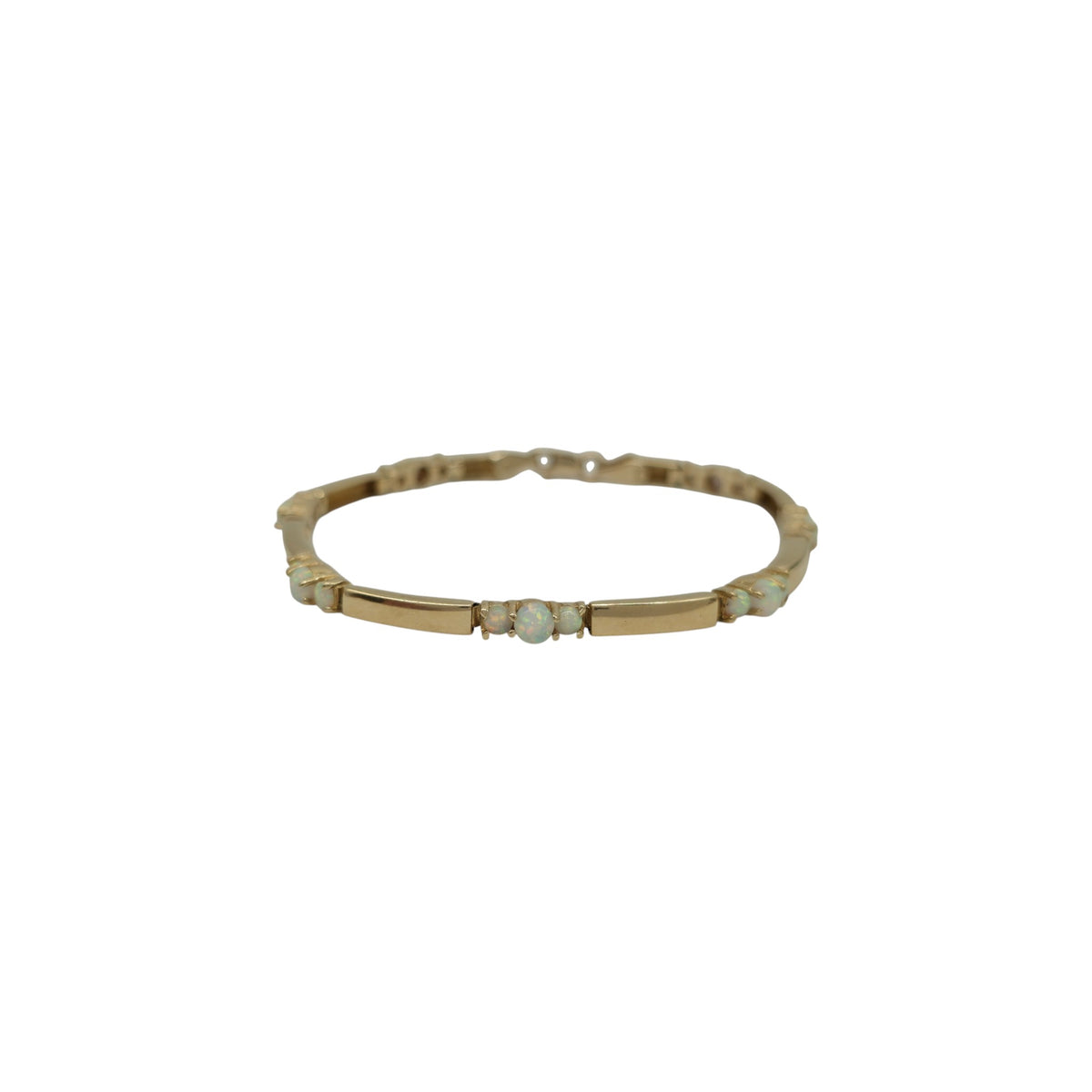 14ct 585 Yellow Gold Opals Bracelet L 19.6 cm 11.6 g.