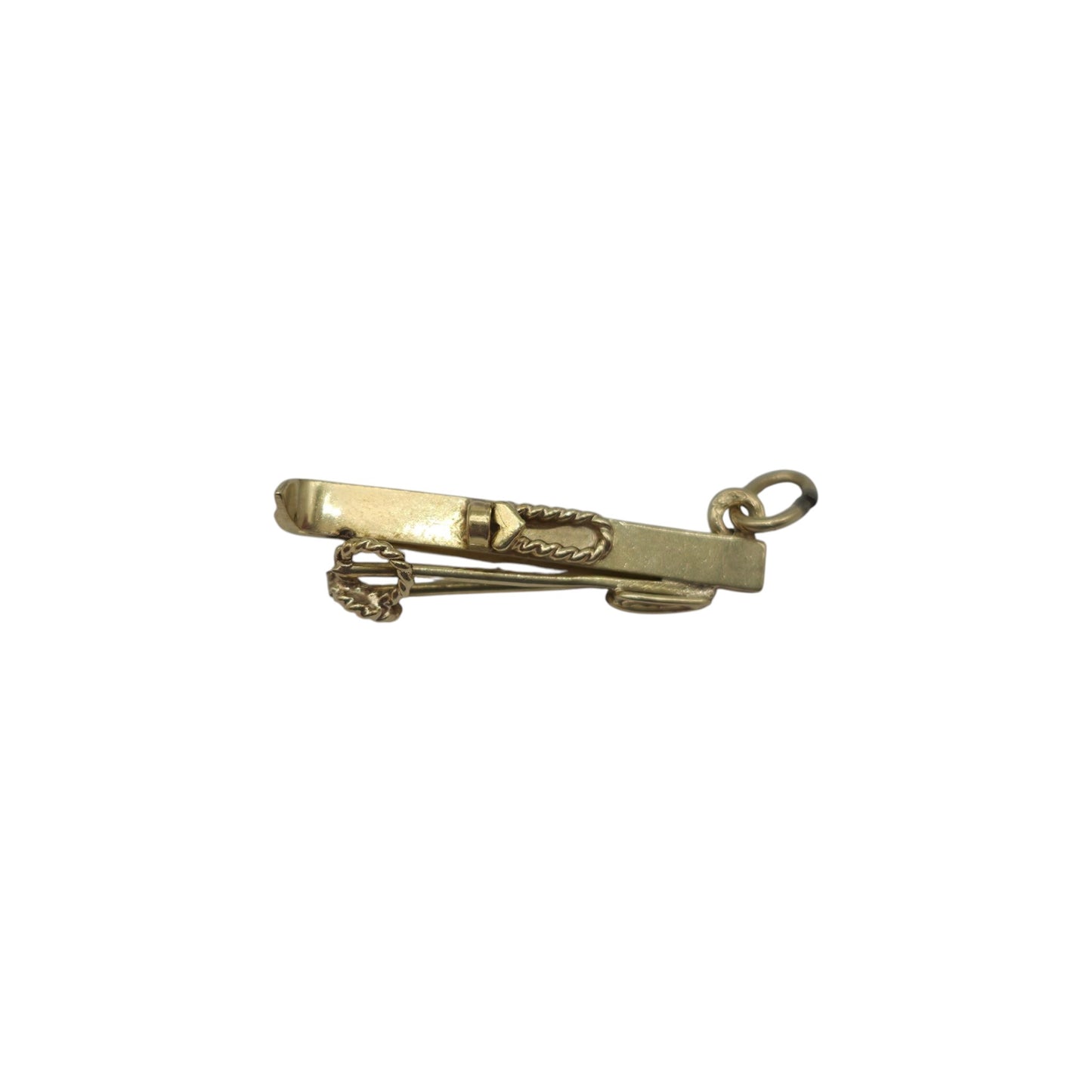 14ct Yellow Gold Pair Of Skis Charm L 2.3 cm 1.4 g.