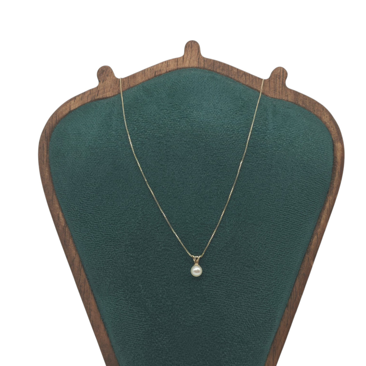 14ct Yellow Gold Pearl Necklace L 46.7 cm 1.2 g.