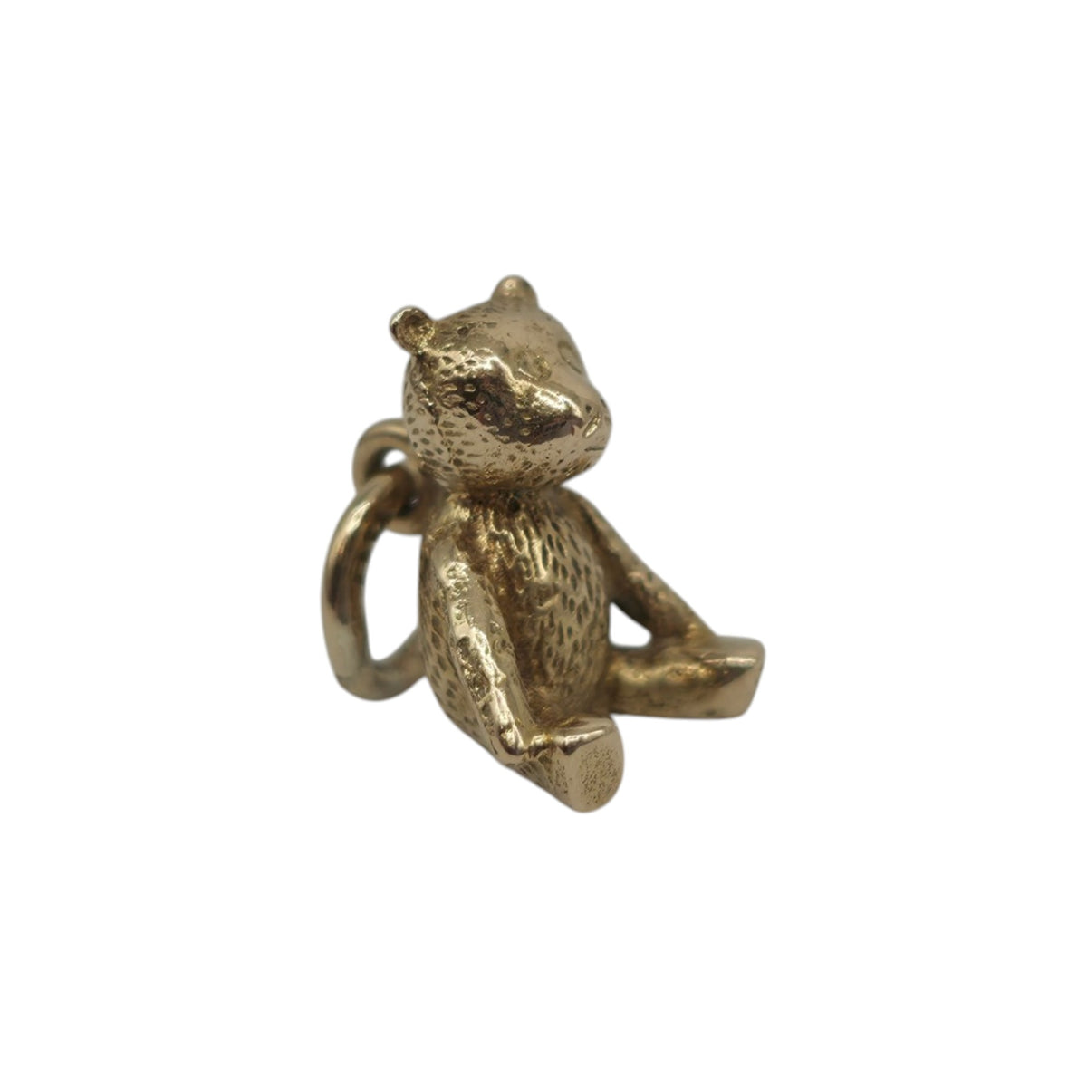 Cute 14ct 585 Yellow Gold Teddy Bear Charm L 1.0 cm 1.8 g.