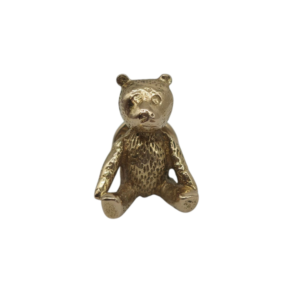 Cute 14ct 585 Yellow Gold Teddy Bear Charm L 1.0 cm 1.8 g.