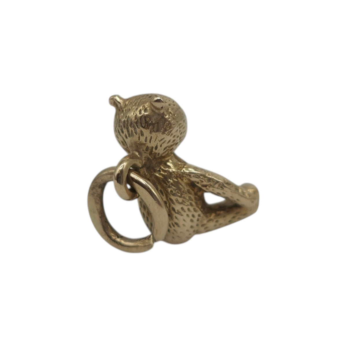 Cute 14ct 585 Yellow Gold Teddy Bear Charm L 1.0 cm 1.8 g.