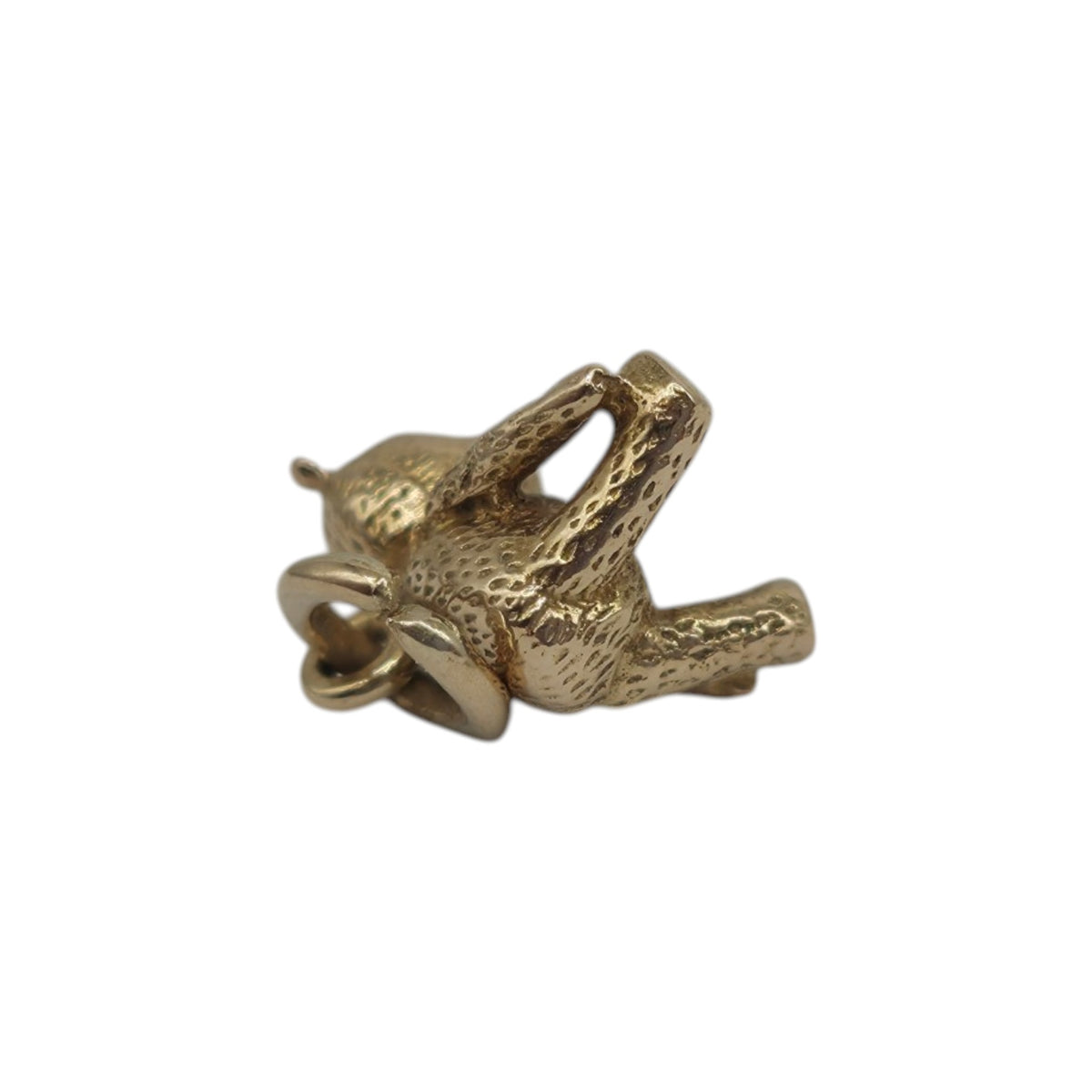 Cute 14ct 585 Yellow Gold Teddy Bear Charm L 1.0 cm 1.8 g.