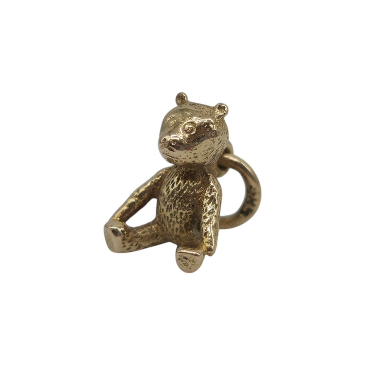 Cute 14ct 585 Yellow Gold Teddy Bear Charm L 1.0 cm 1.8 g.