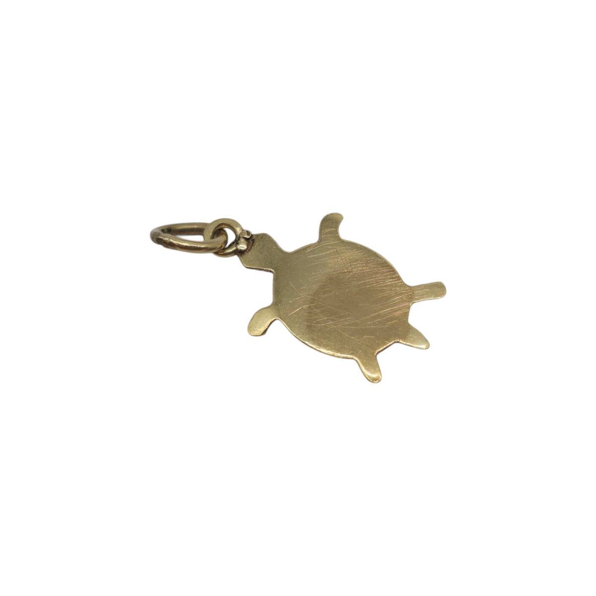 14ct Yellow Gold & Enamel Turtle Charm L 1.2 cm 0.5 g.
