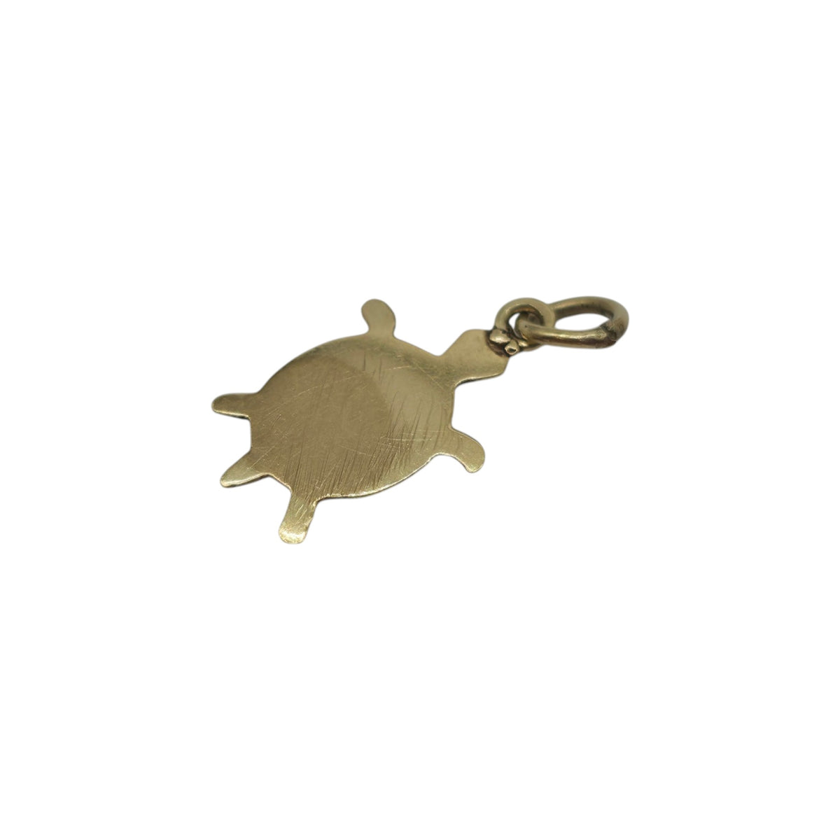 14ct Yellow Gold & Enamel Turtle Charm L 1.2 cm 0.5 g.