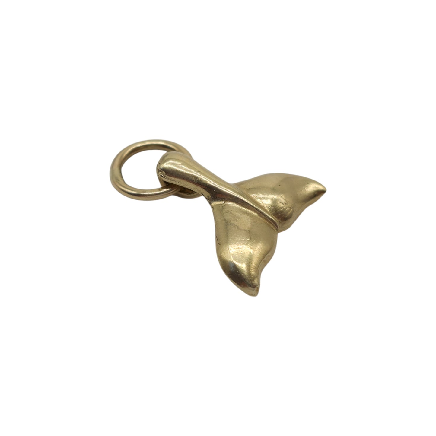 14ct Yellow Gold Whale's Tail Charm L 1.2 cm 1.2 g.