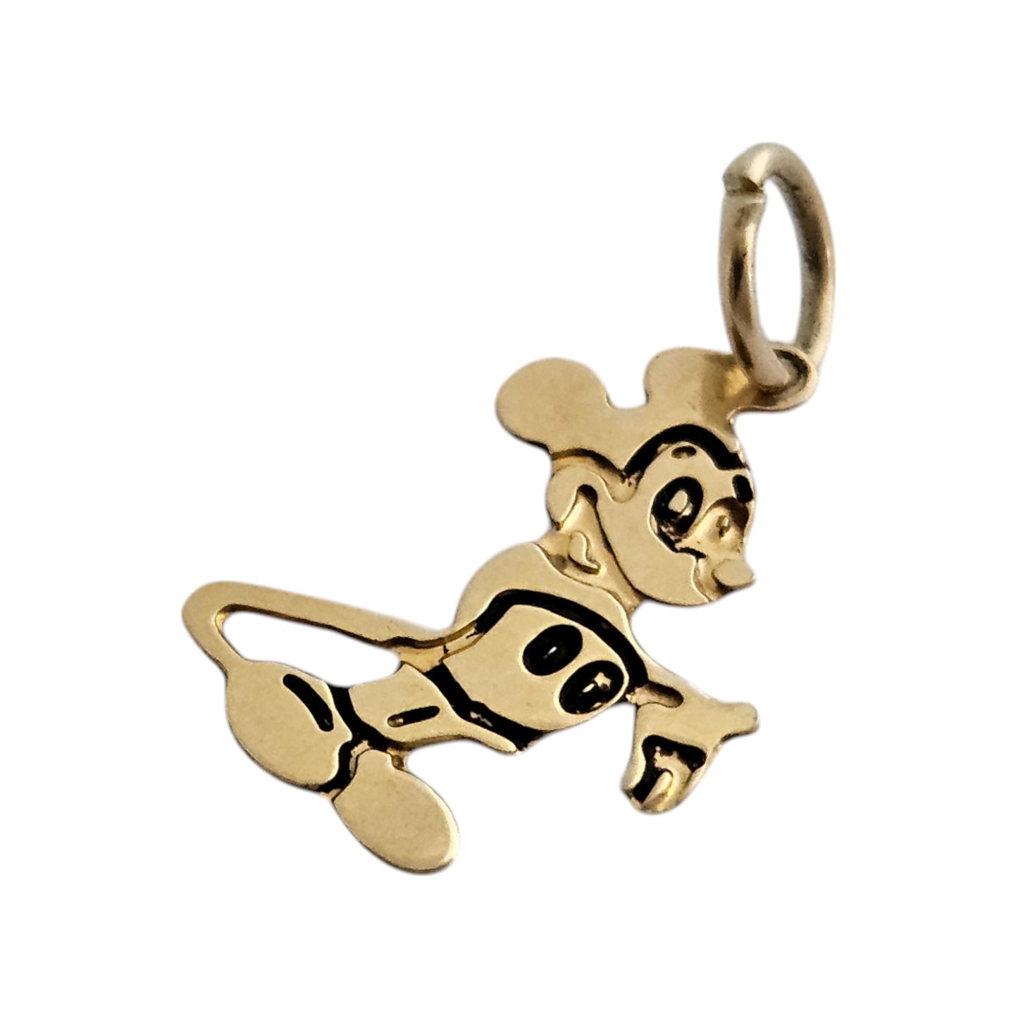 Walt Disney 14ct Yellow Gold Mickey Mouse Charm L 1.3 cm 0.4 g