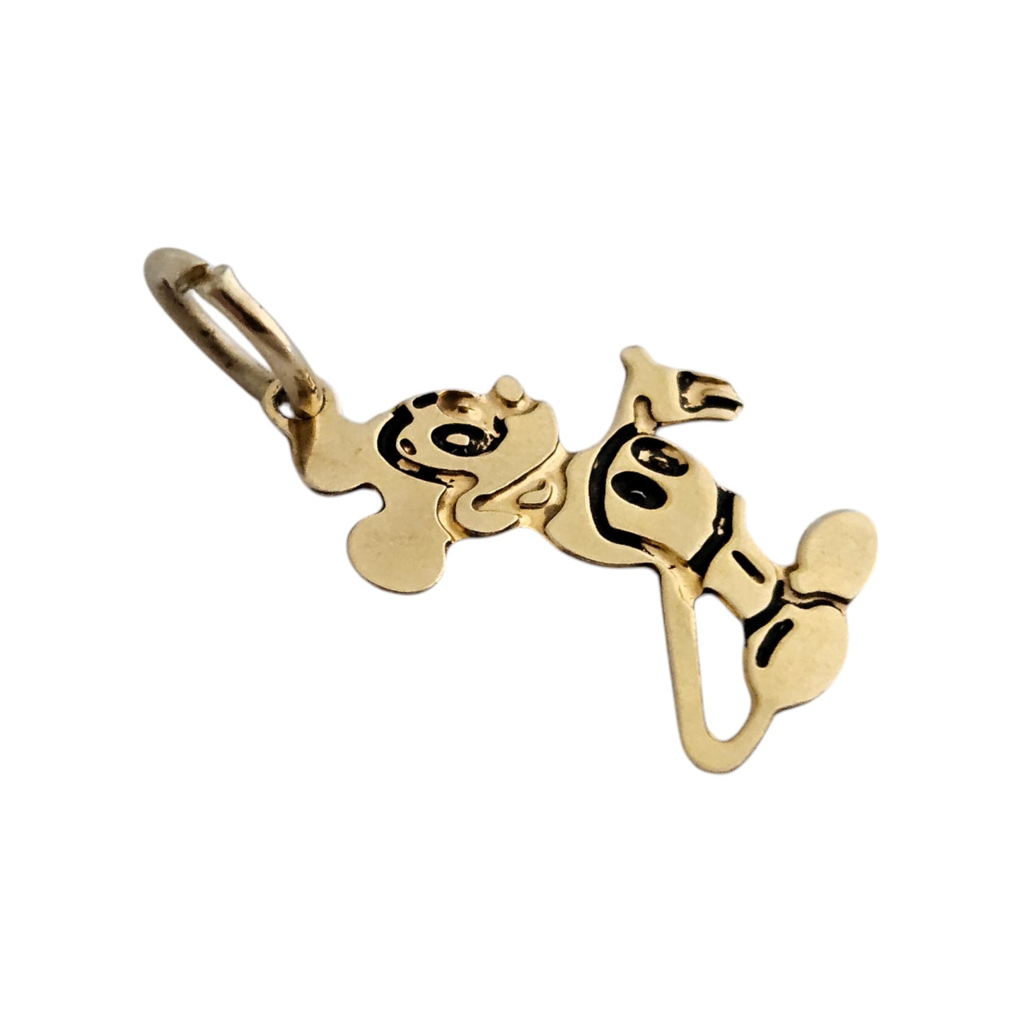 Walt Disney 14ct Yellow Gold Mickey Mouse Charm L 1.3 cm 0.4 g
