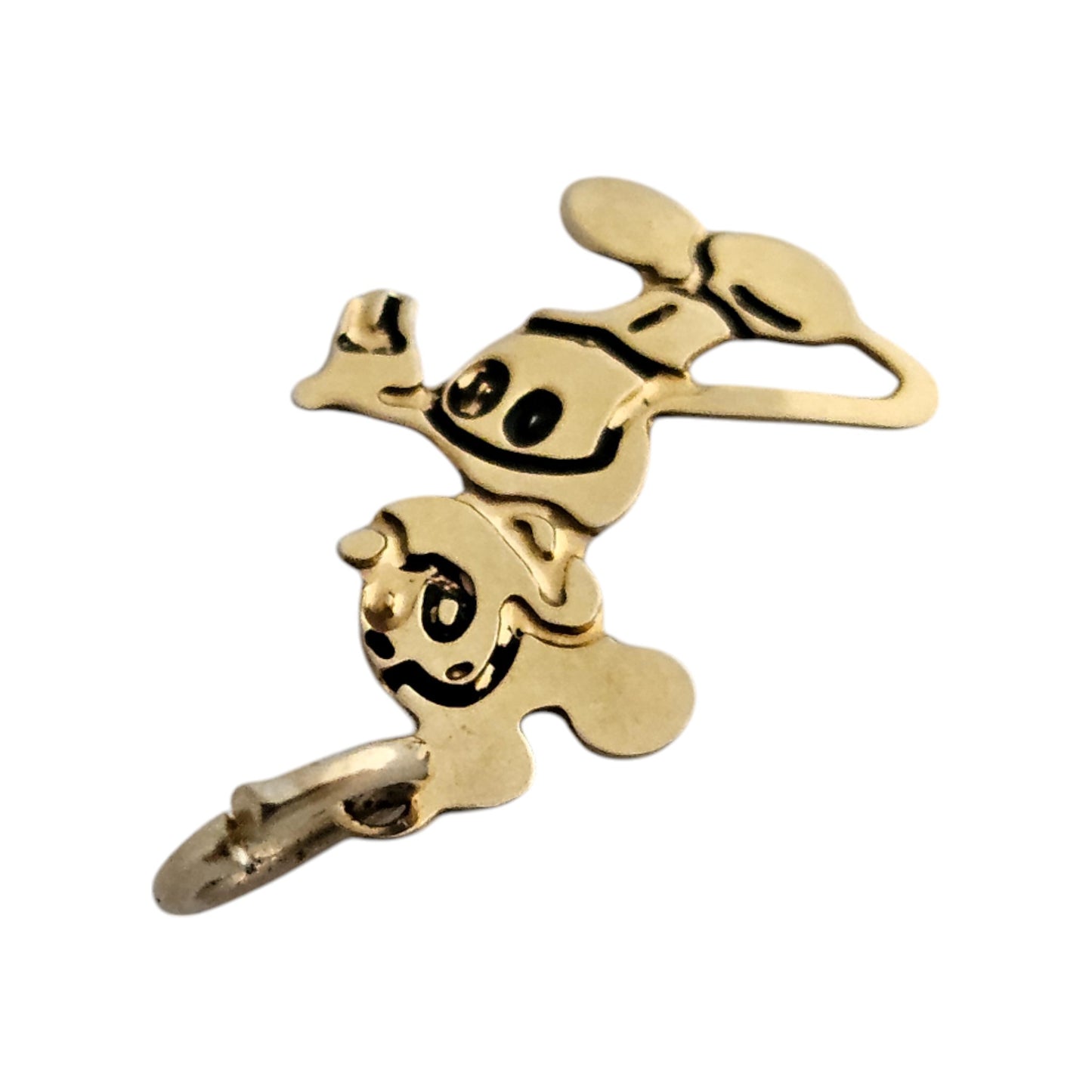 Walt Disney 14ct Yellow Gold Mickey Mouse Charm L 1.3 cm 0.4 g
