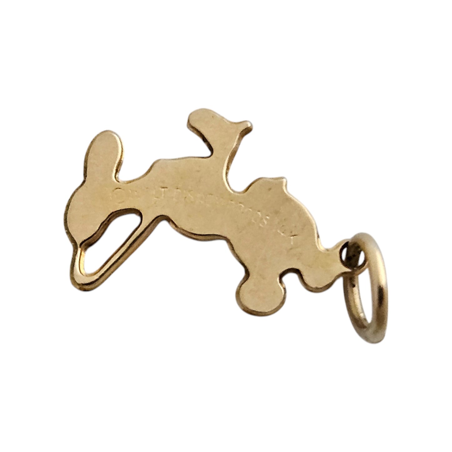 Walt Disney 14ct Yellow Gold Mickey Mouse Charm L 1.3 cm 0.4 g