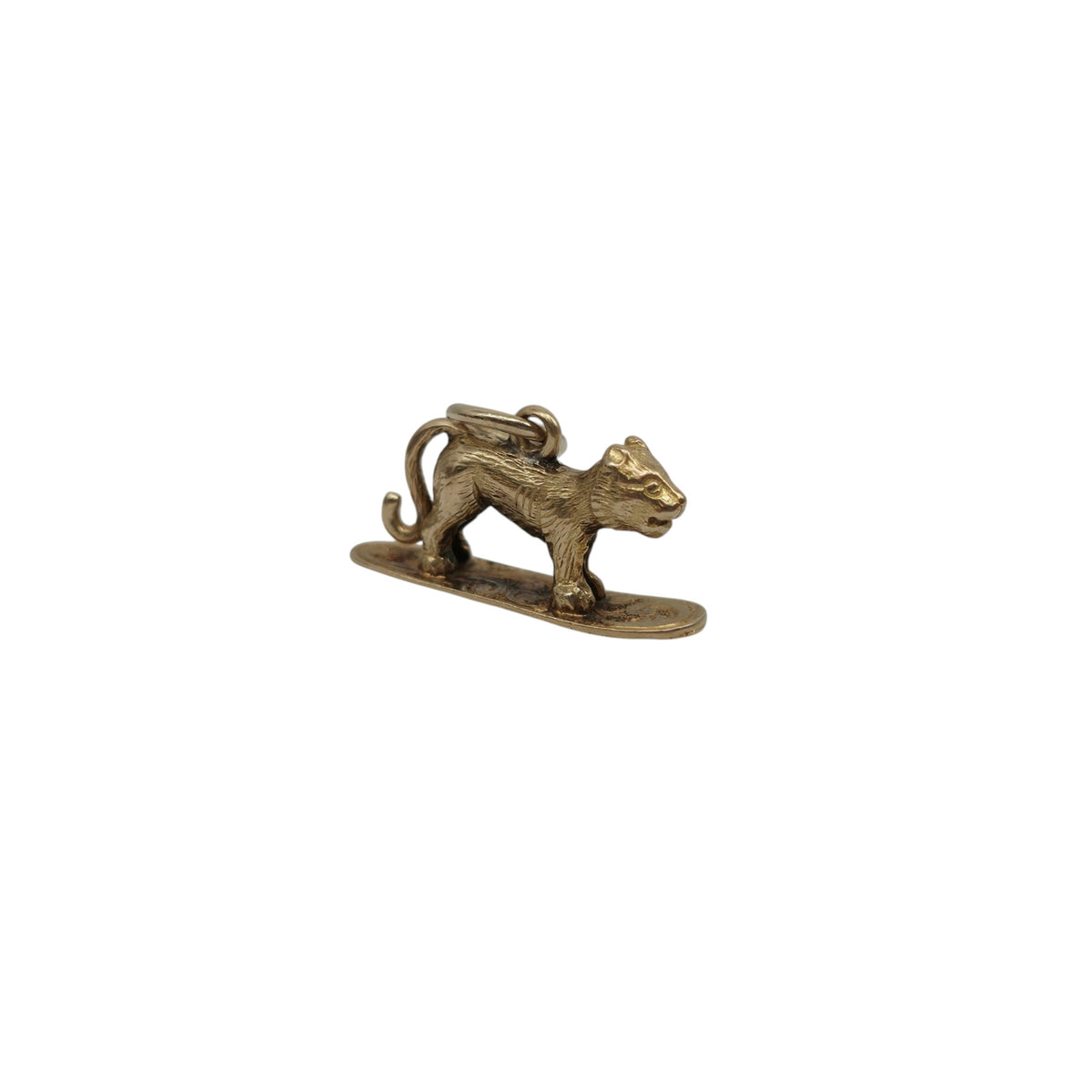 Antique 15ct Yellow Gold Tiger Charm c.1900 L 1.6 cm 1.4 g.