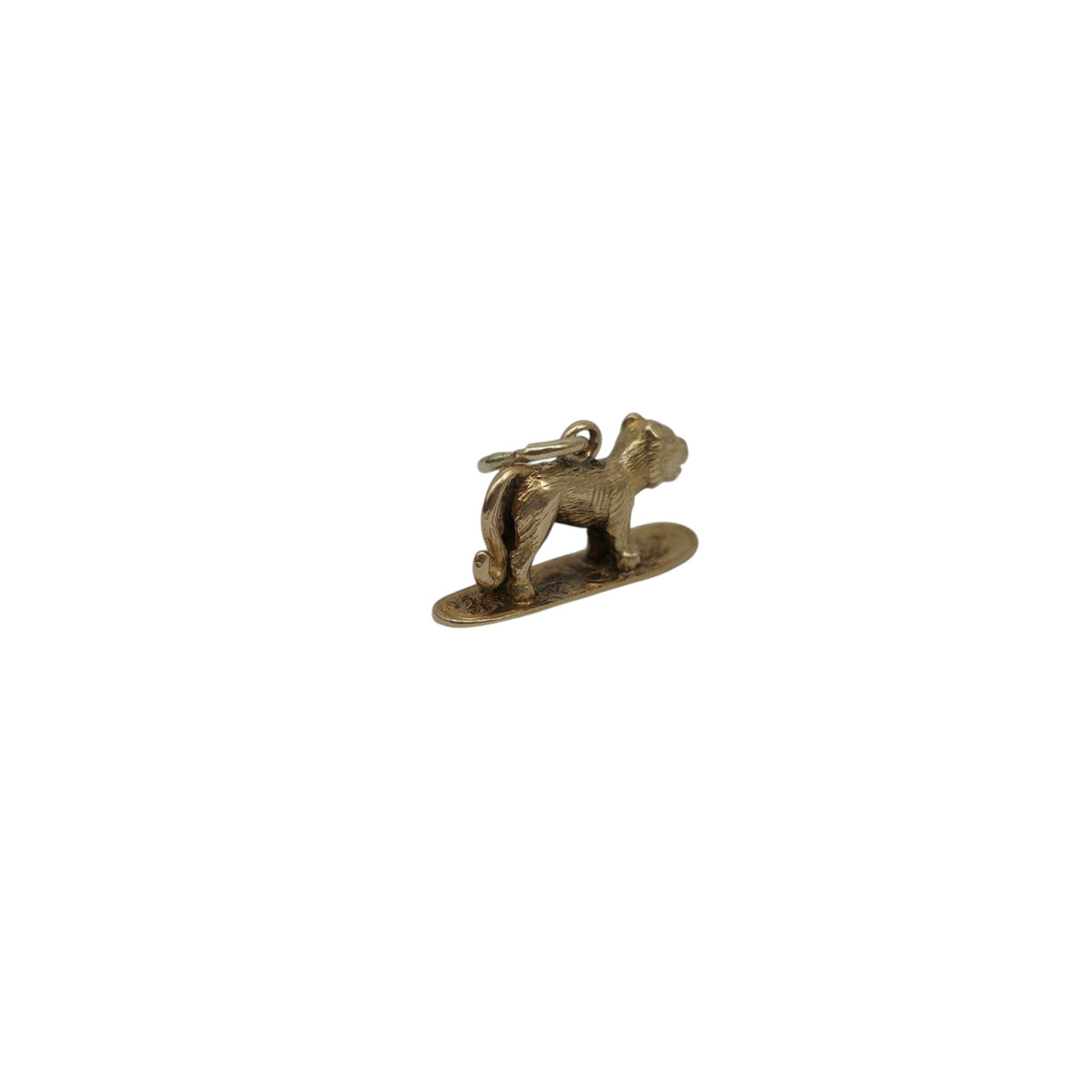 Antique 15ct Yellow Gold Tiger Charm c.1900 L 1.6 cm 1.4 g.