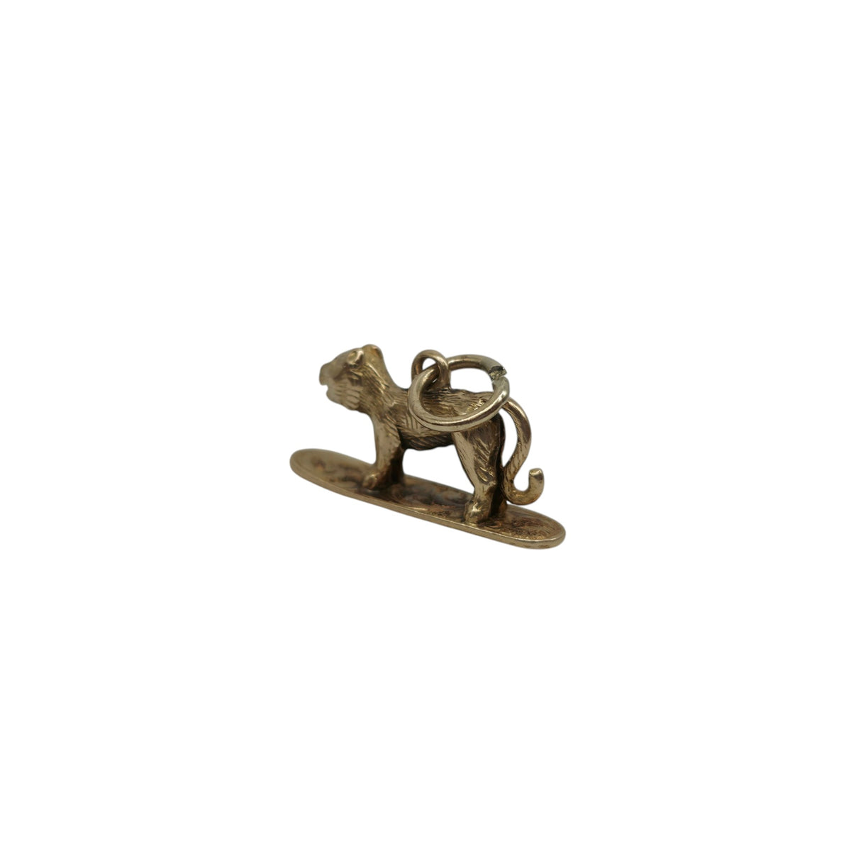Antique 15ct Yellow Gold Tiger Charm c.1900 L 1.6 cm 1.4 g.