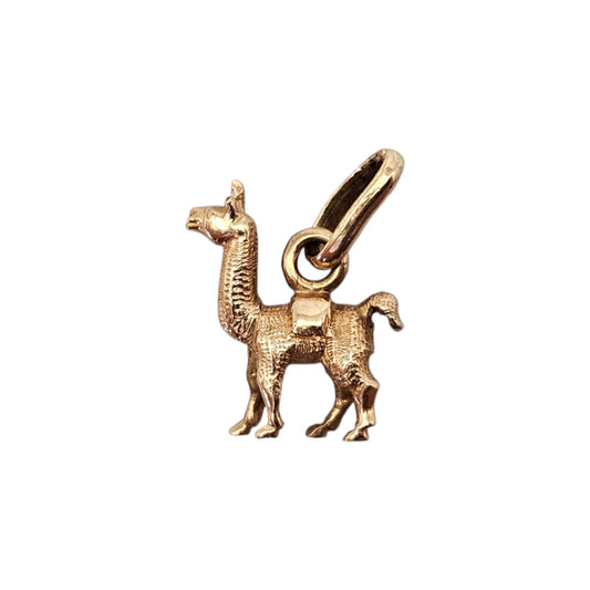 18ct Yellow Gold Alpaca Charm L 1.1 cm 1.1 g.