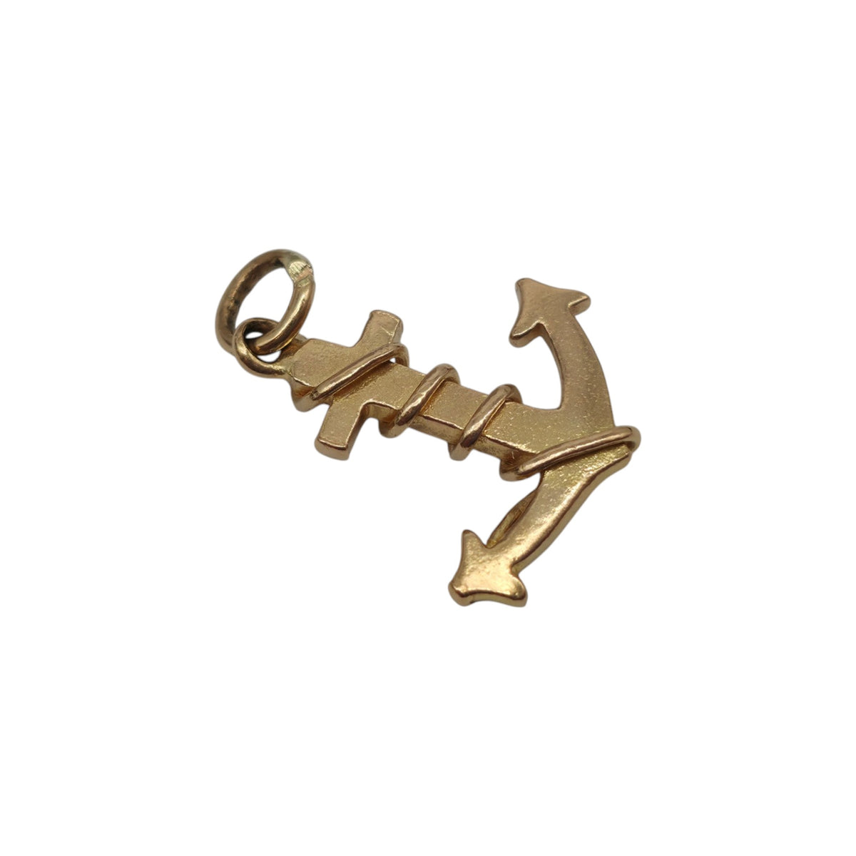 18ct Yellow Gold Anchor Charm L 1.4 cm 1.8 g.