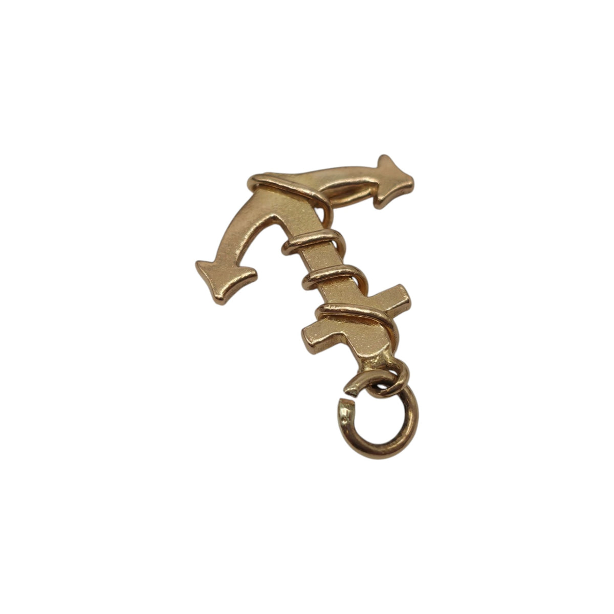 18ct Yellow Gold Anchor Charm L 1.4 cm 1.8 g.