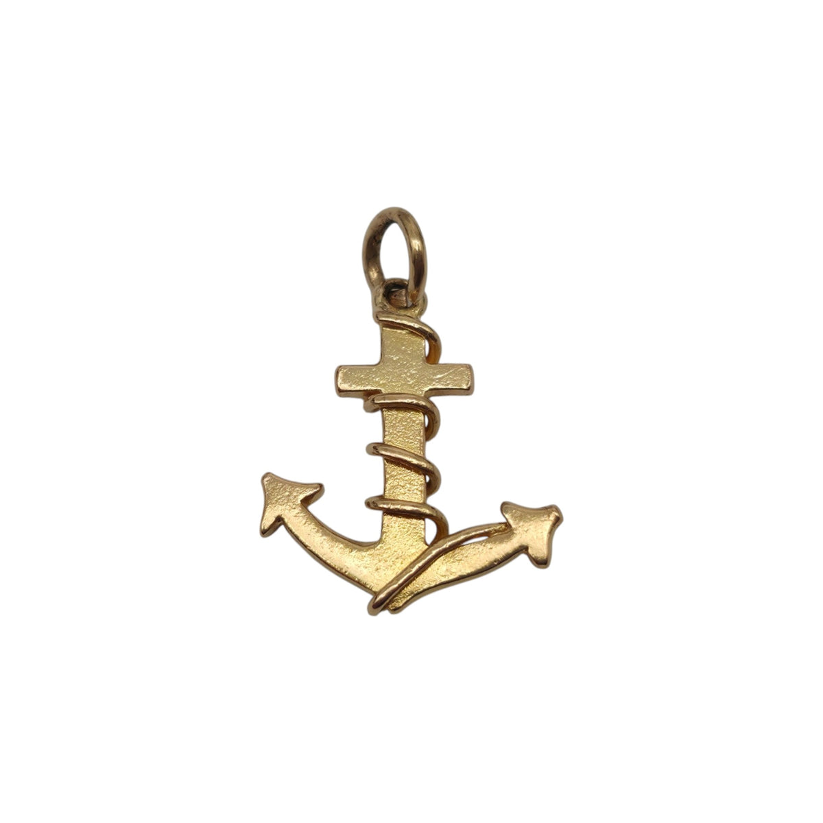 18ct Yellow Gold Anchor Charm L 1.4 cm 1.8 g.