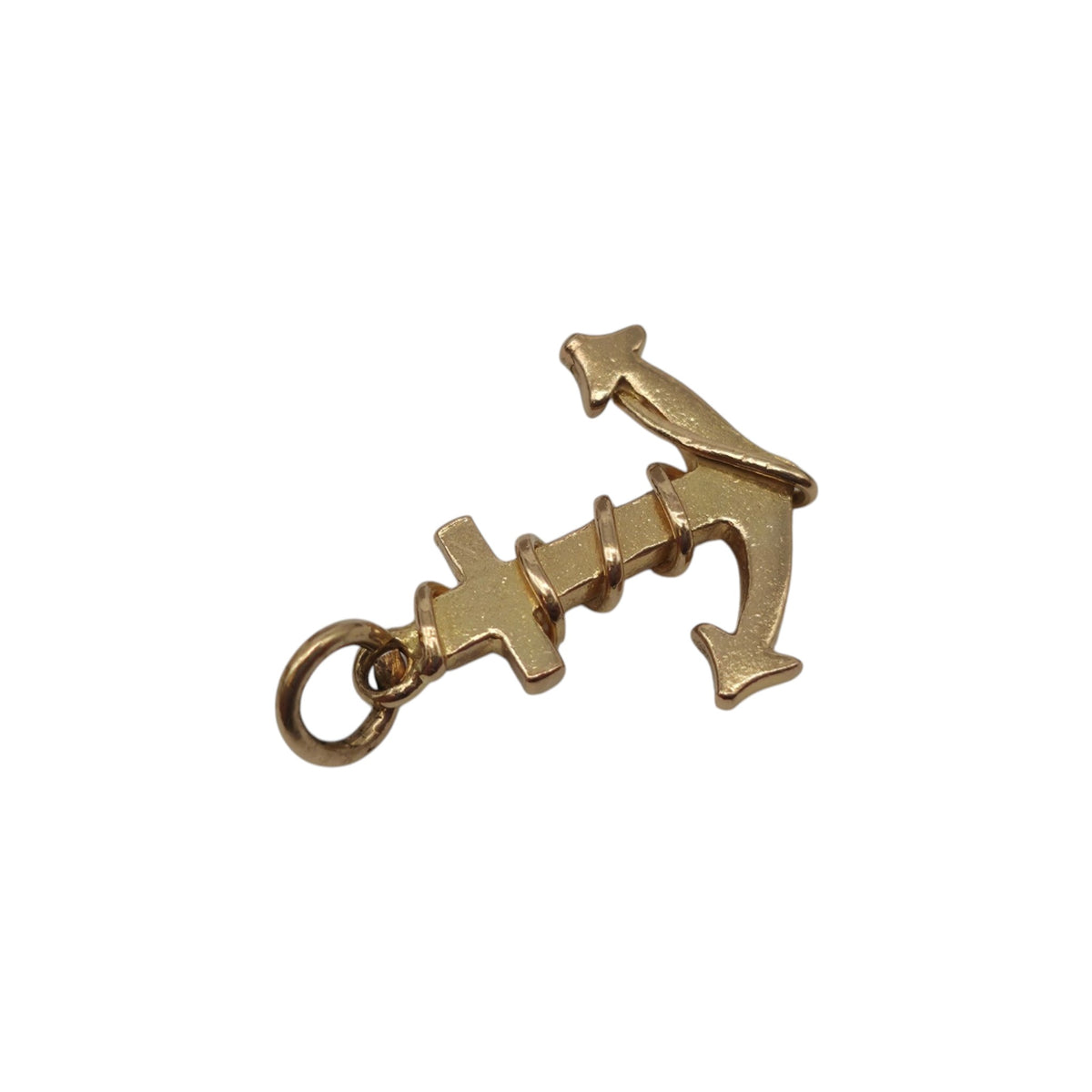 18ct Yellow Gold Anchor Charm L 1.4 cm 1.8 g.