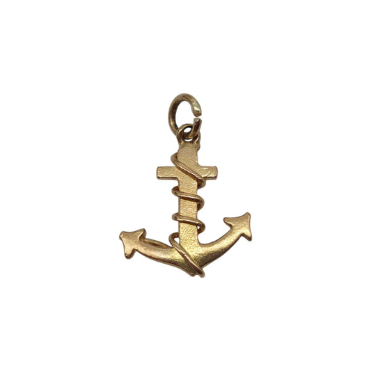 18ct Yellow Gold Anchor Charm L 1.4 cm 1.8 g.
