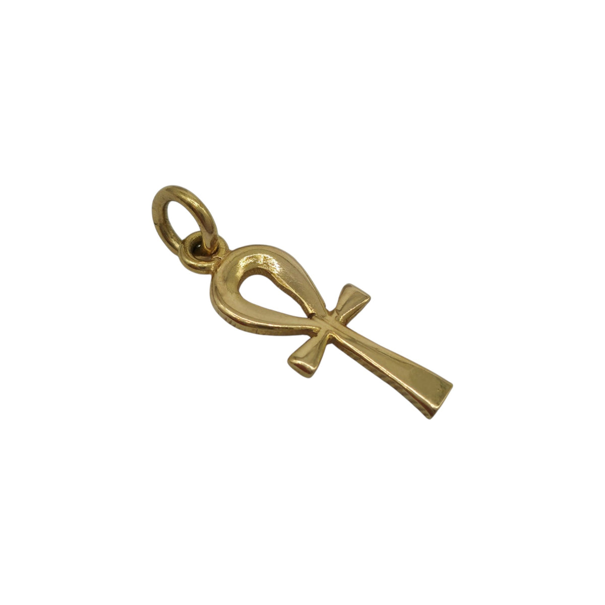 Egyptian 18ct Yellow Gold Ankh Charm L 1.9 cm 1.6 g.
