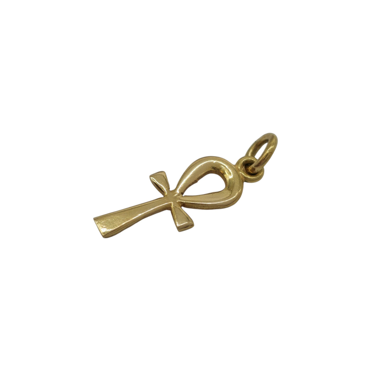 Egyptian 18ct Yellow Gold Ankh Charm L 1.9 cm 1.6 g.