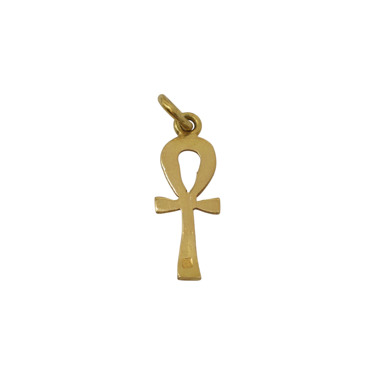 Egyptian 18ct Yellow Gold Ankh Charm L 1.9 cm 1.6 g.