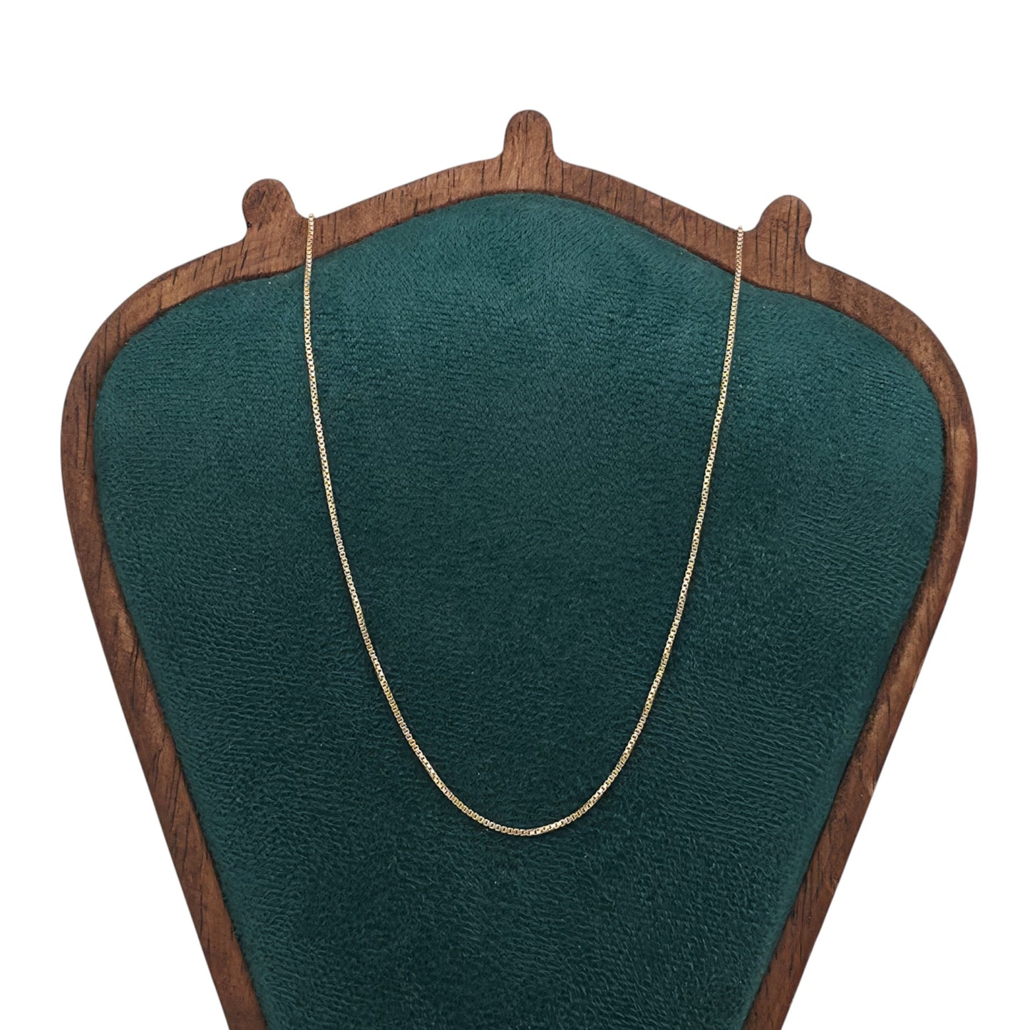 18ct 750 Yellow Gold Box Link Chain L 50.3 cm 3.2 g.