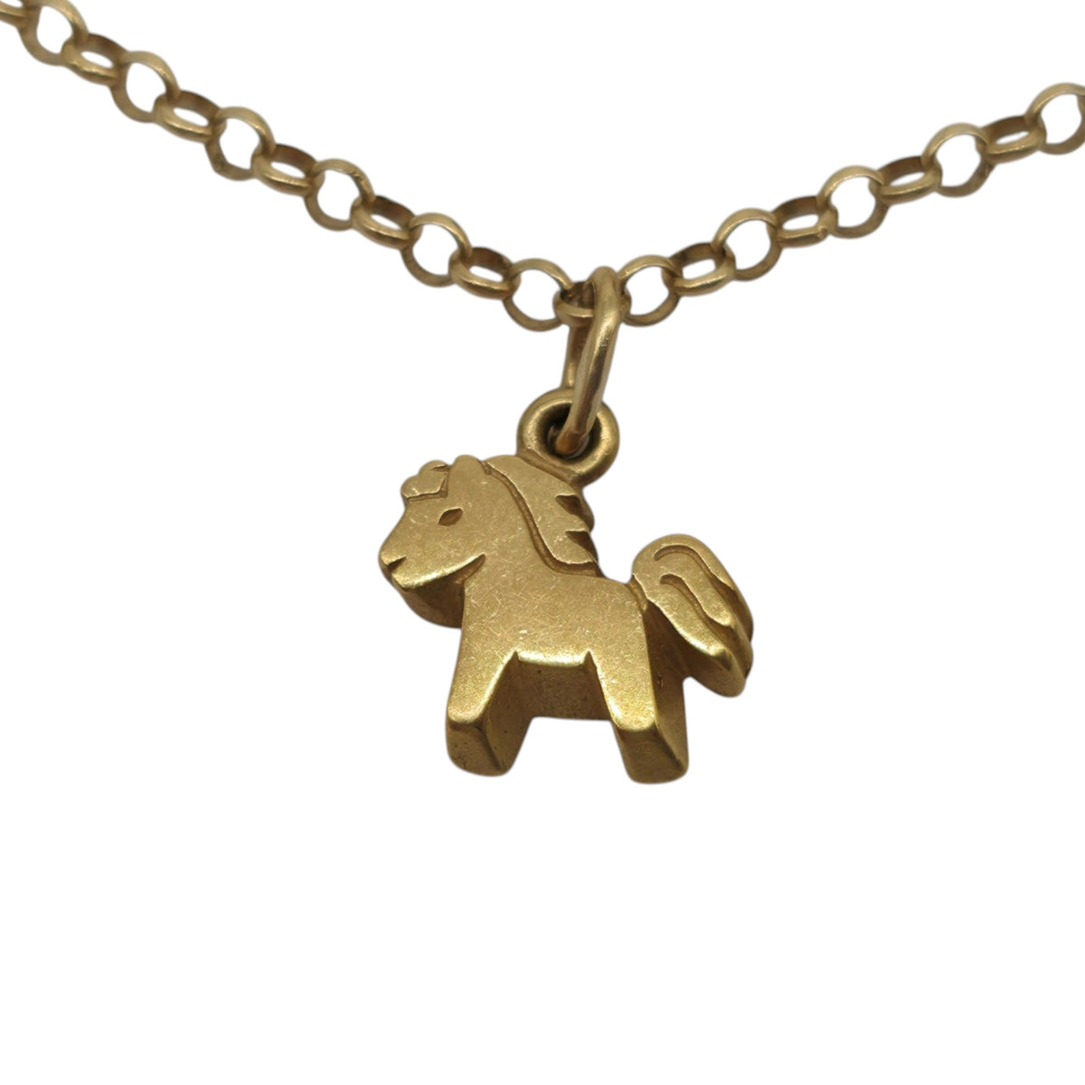 Italian 18ct 750 Yellow Gold Charm Necklace L 40.4 cm 12.4 g.