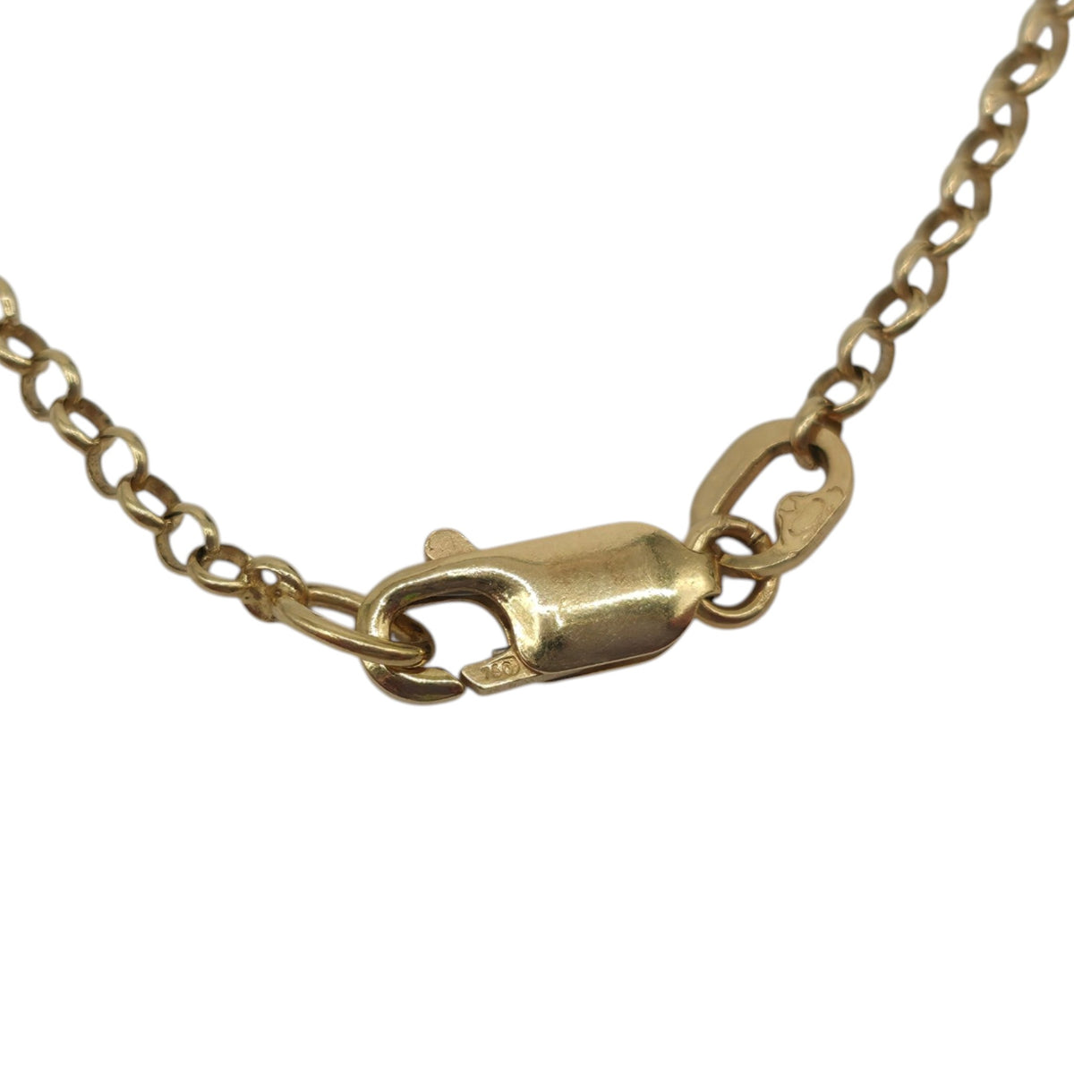 Italian 18ct 750 Yellow Gold Charm Necklace L 40.4 cm 12.4 g.