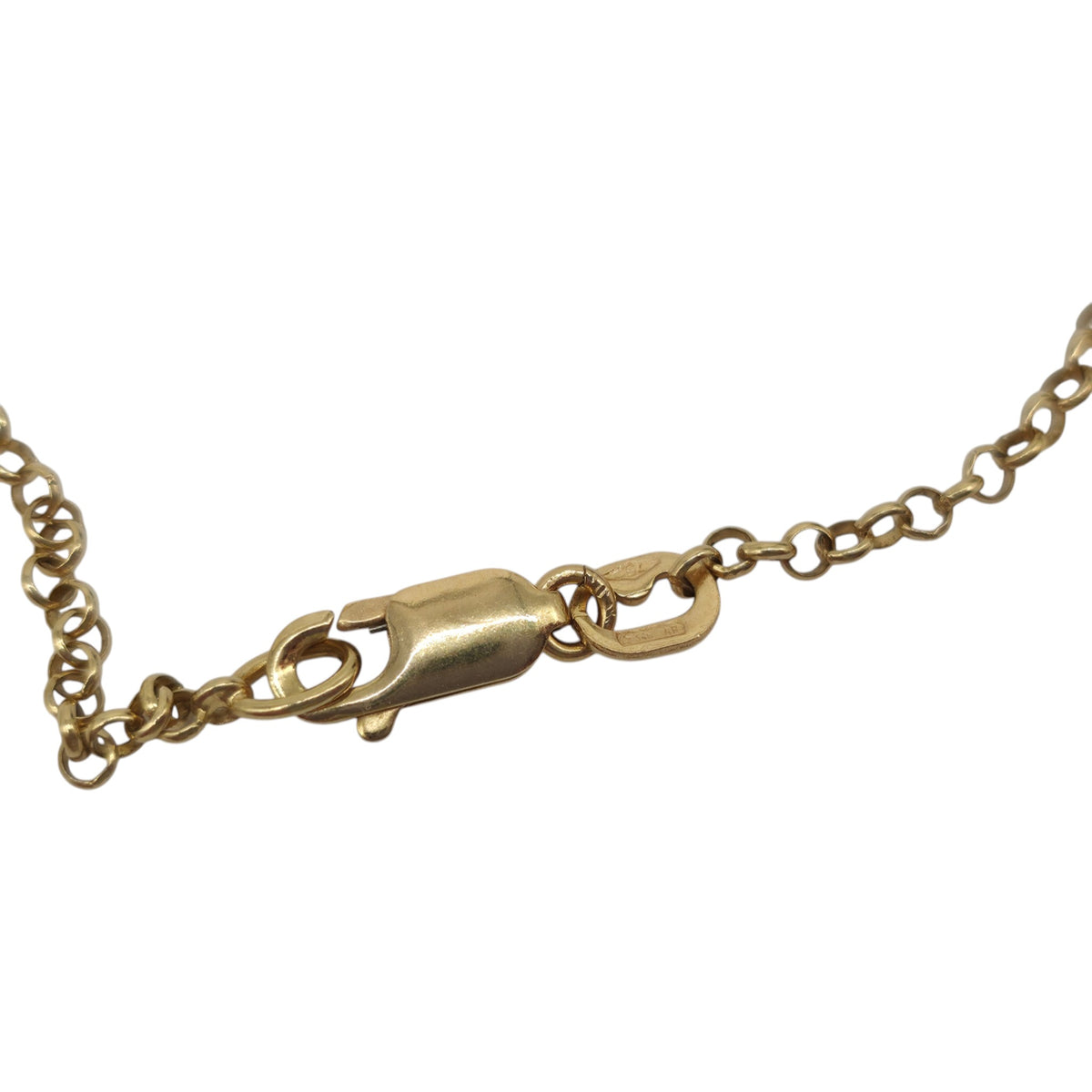 Italian 18ct 750 Yellow Gold Charm Necklace L 40.4 cm 12.4 g.