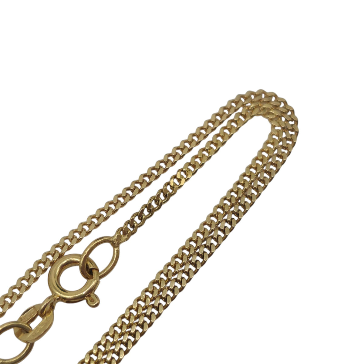 18ct 750 Yellow Gold Curb Link Chain 1992 L 60.2 cm 6.6 g.