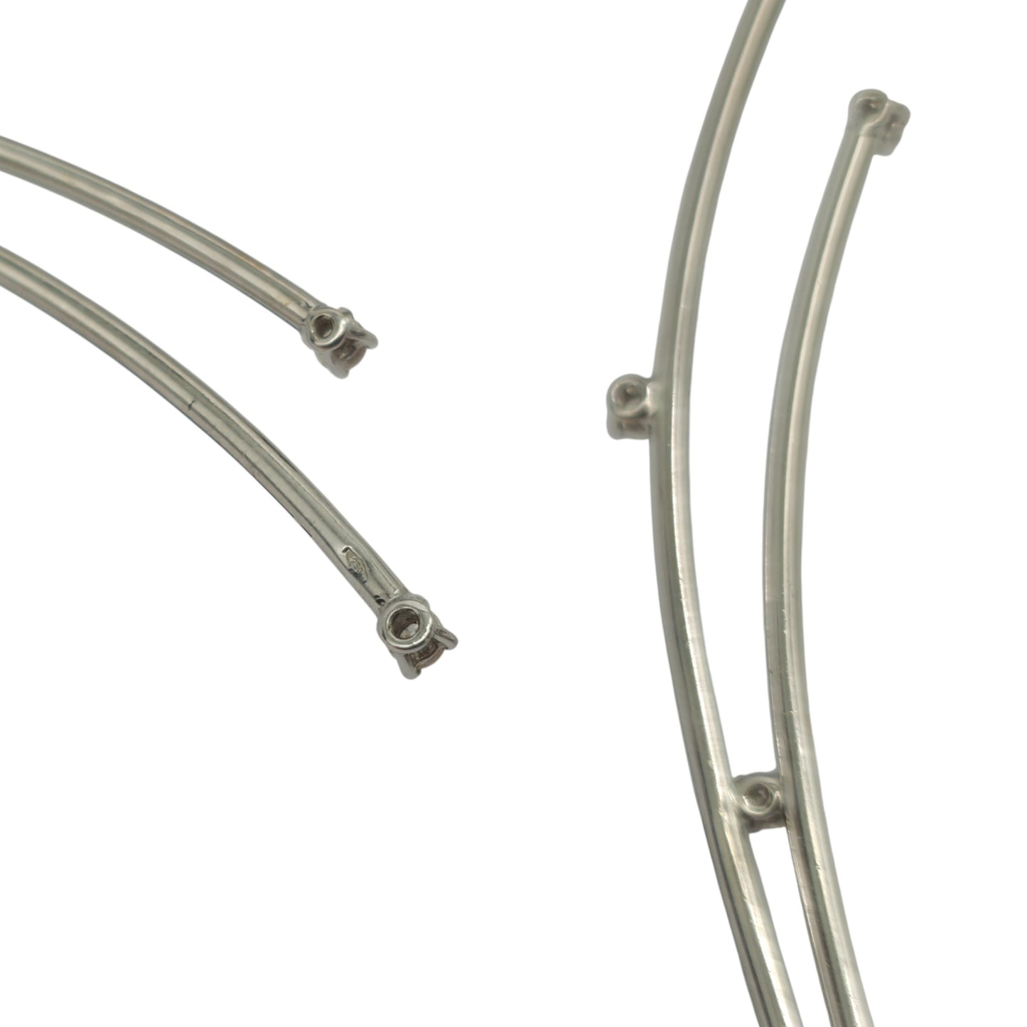 18金 750 ホワイトゴールド ダイヤモンドネックレス 19.2g