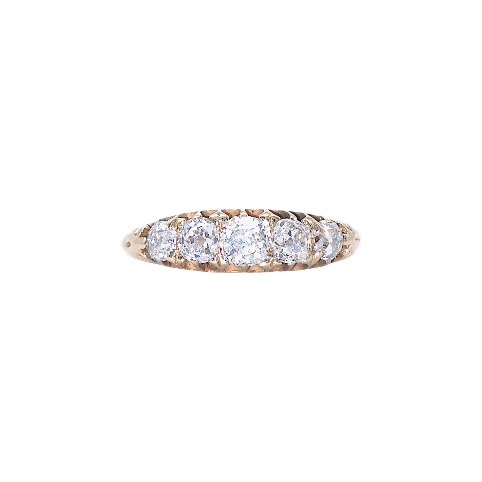 18ct yellow gold five stone Diamond Ring