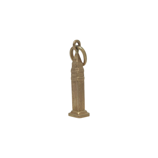 18ct 750 Yellow Gold Empire State Building NYC Pendant L 2.0 cm 1.1 g.