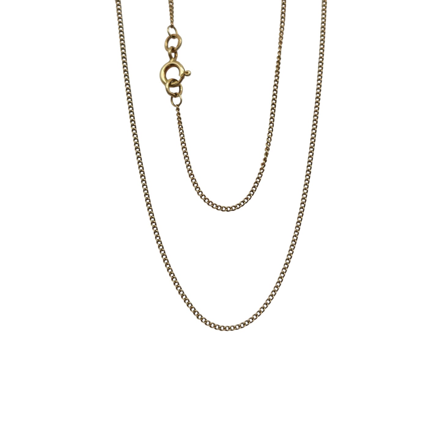18ct 750 Yellow Gold Fine Curb Chain L 42.7 cm 2.4 g.