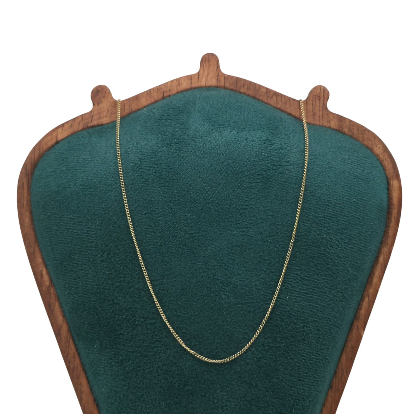 18ct 750 Yellow Gold Fine Curb Chain L 42.7 cm 2.4 g.