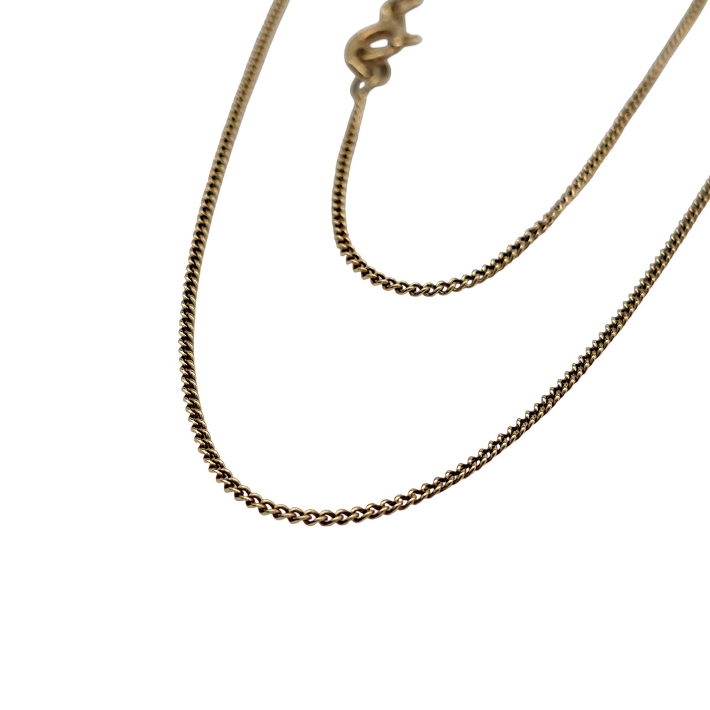 18ct 750 Yellow Gold Fine Curb Chain L 42.7 cm 2.4 g.
