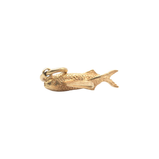 a pre-owned 18ct gold Flying Fish Pendant