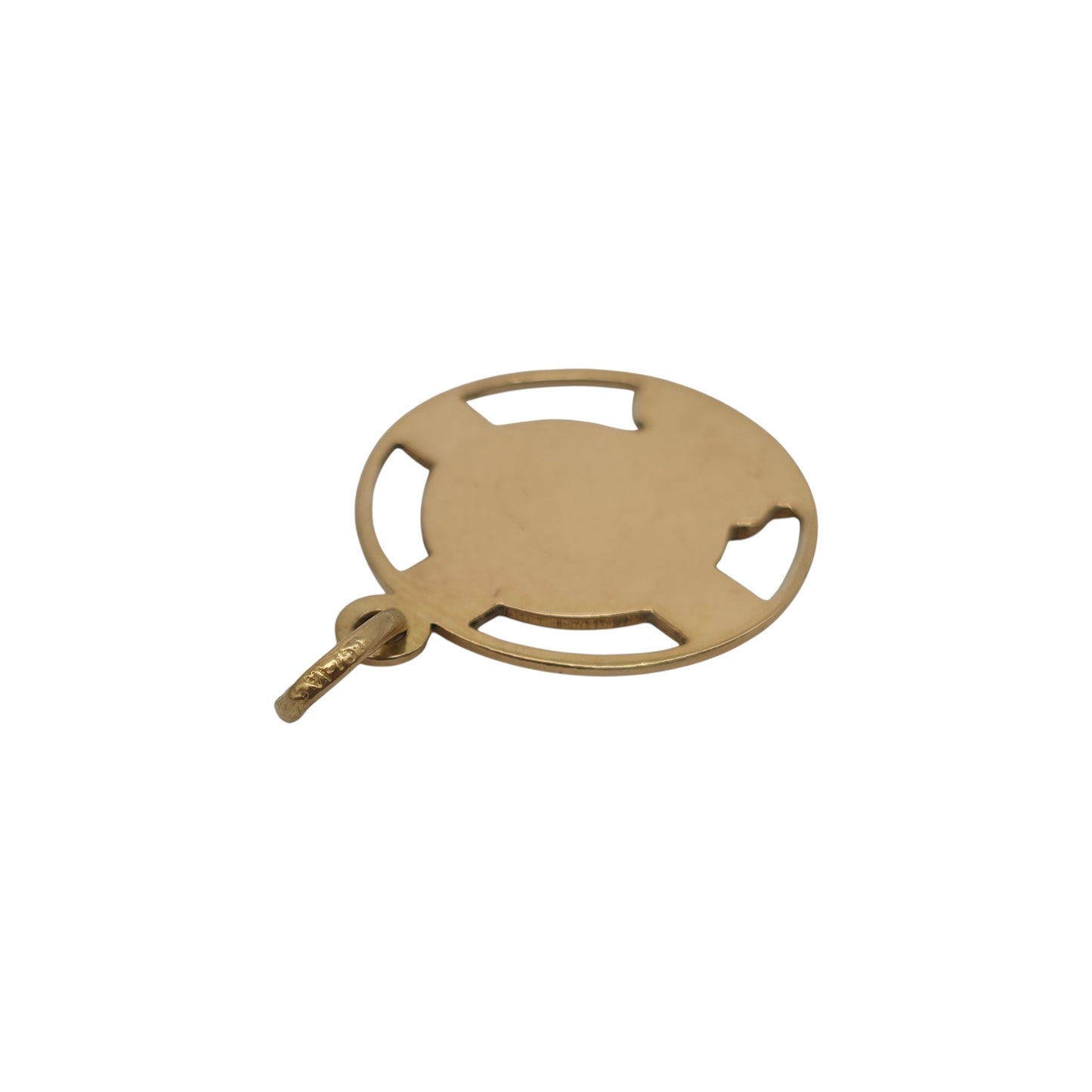 18ct 750 Yellow Gold Jesus Pendant L 2.1 cm 4.6 g.