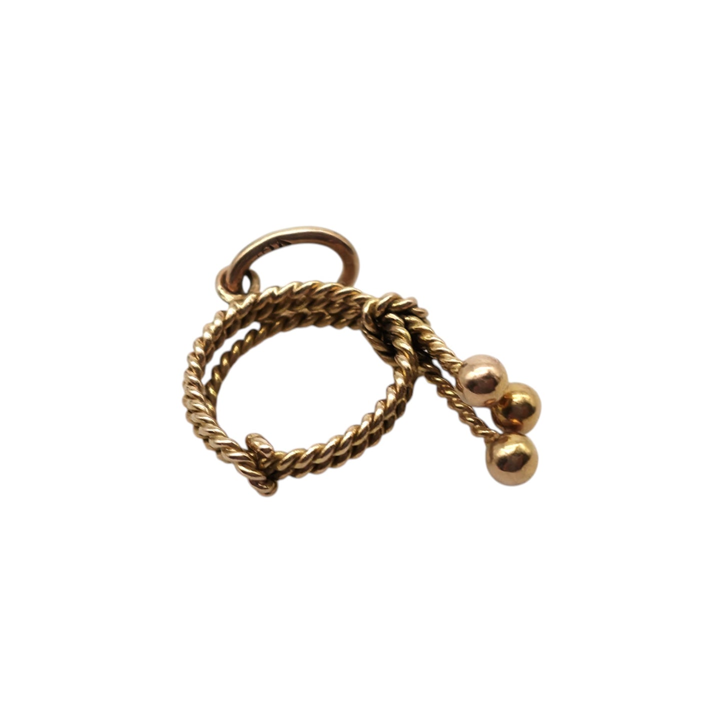 18ct Yellow Gold Lasso Charm L 1.5 cm 1.0 g.