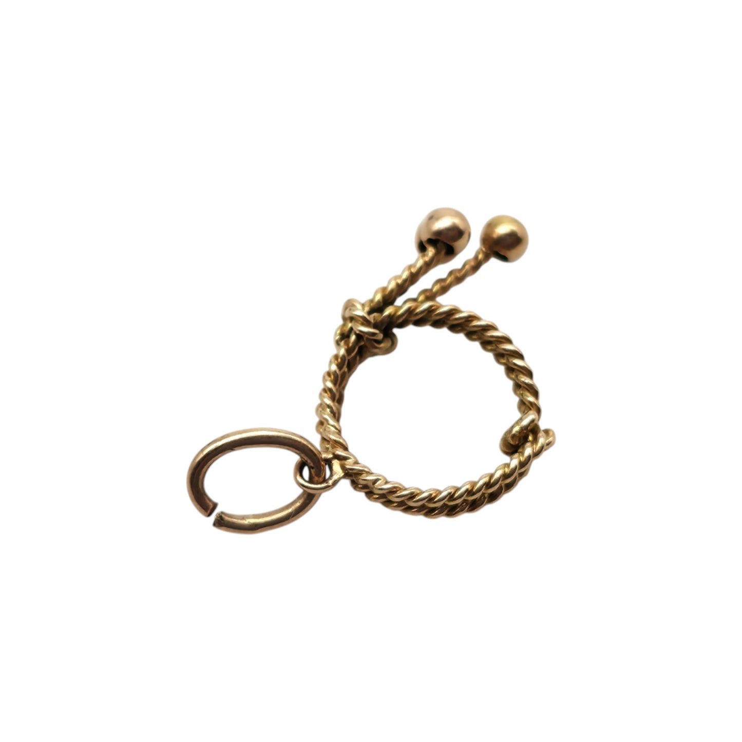 18ct Yellow Gold Lasso Charm L 1.5 cm 1.0 g.