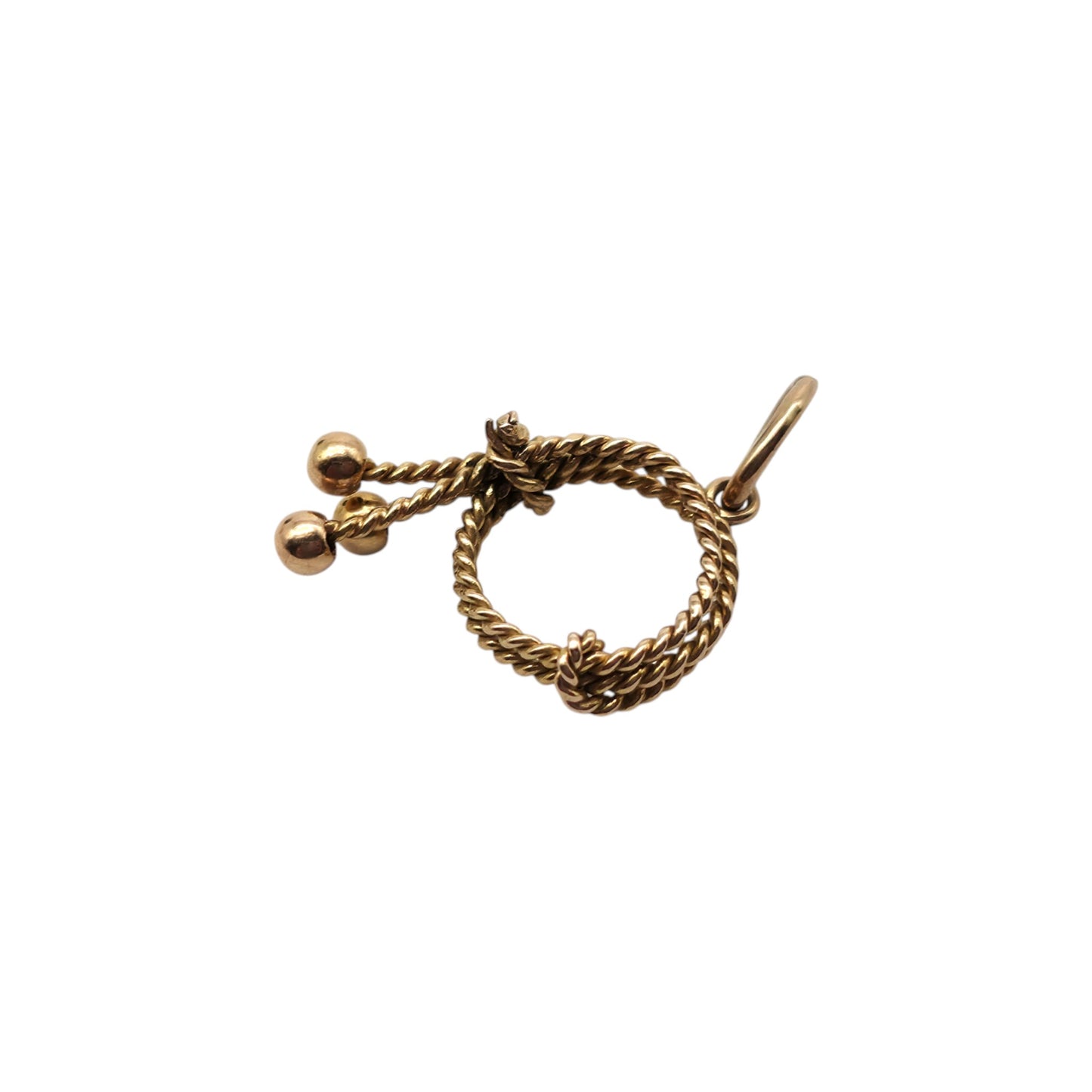 18ct Yellow Gold Lasso Charm L 1.5 cm 1.0 g.