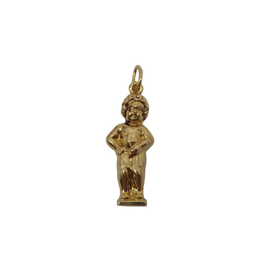 18ct 750 Yellow Gold Manneken Pis Charm L 2.0 cm 0.8 g.