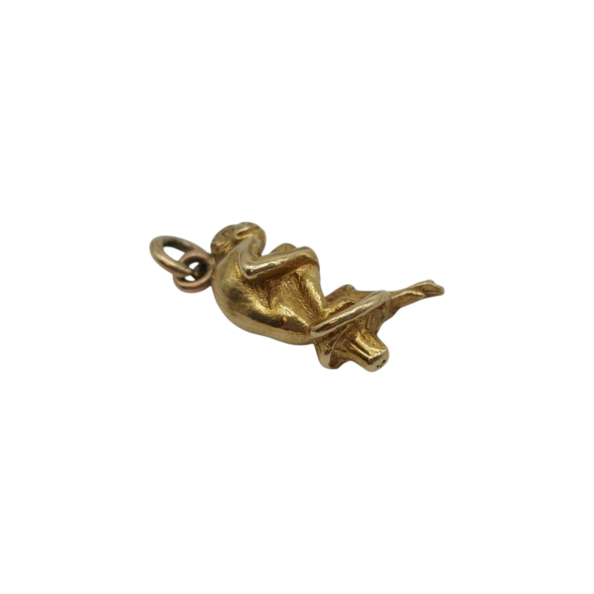 Heavy Cast 18ct Yellow Gold Monkey Charm L 1.8 cm 5.6 g.