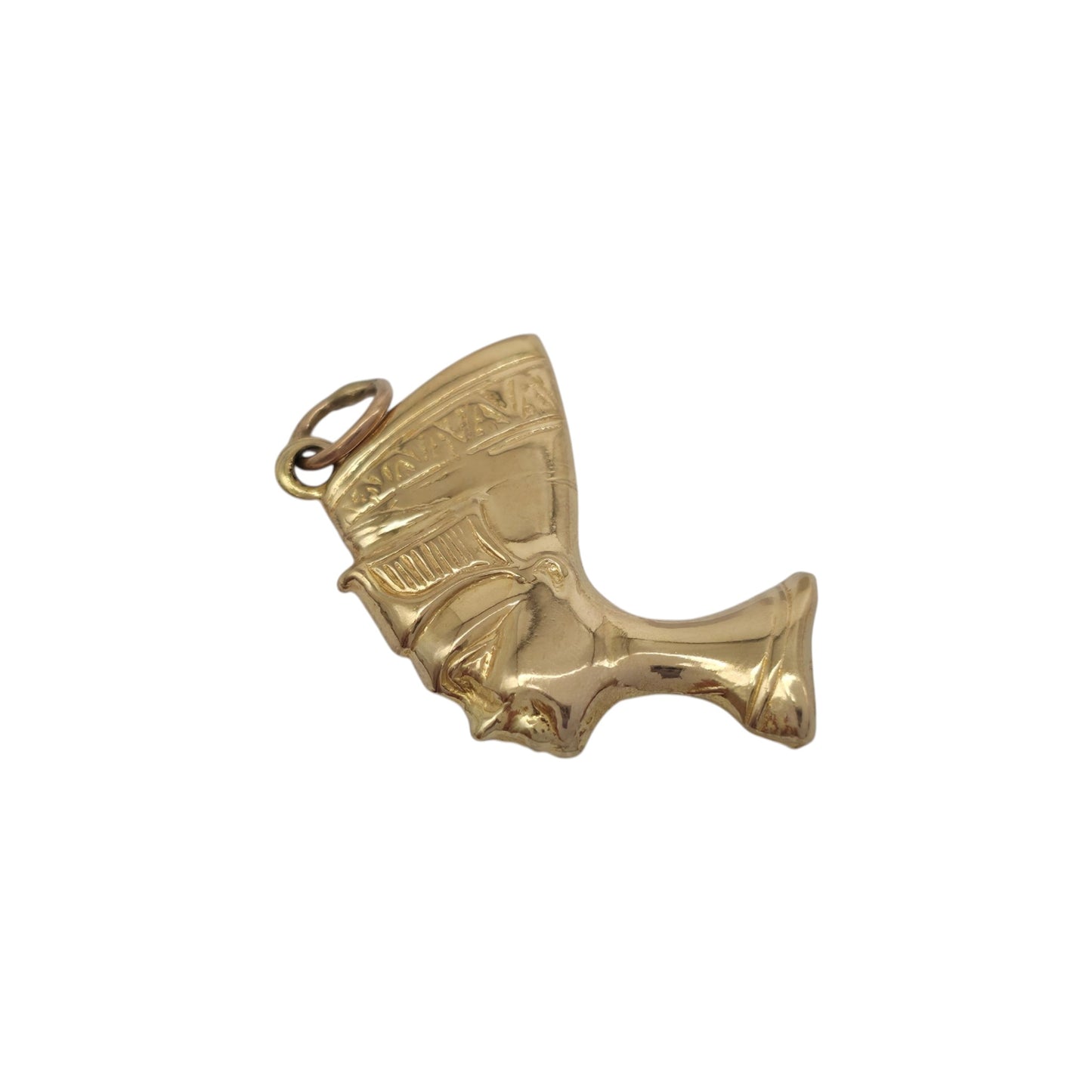 18ct Yellow Gold Nefertiti Charm L 2.3 cm 2.7 g.