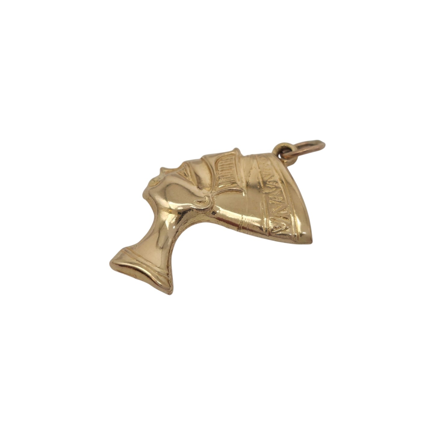 18ct Yellow Gold Nefertiti Charm L 2.3 cm 2.7 g.