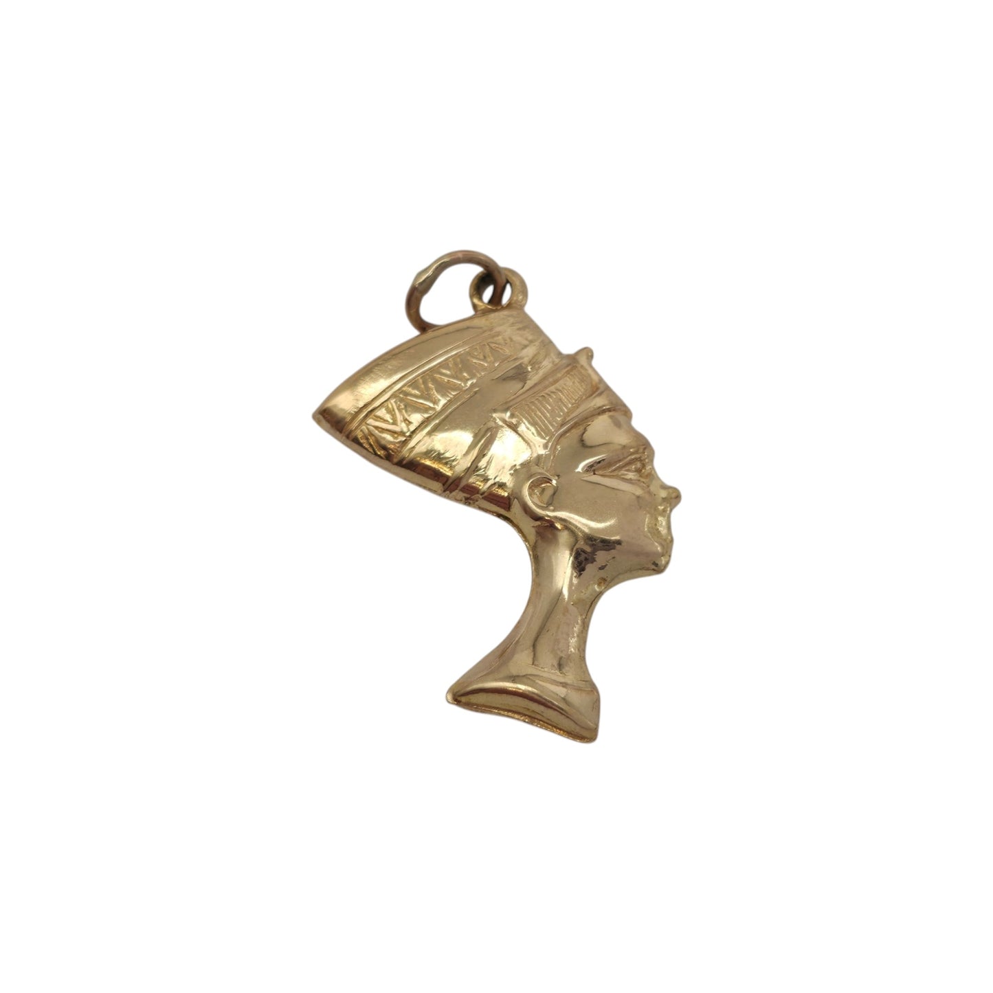 18ct Yellow Gold Nefertiti Charm L 2.3 cm 2.7 g.